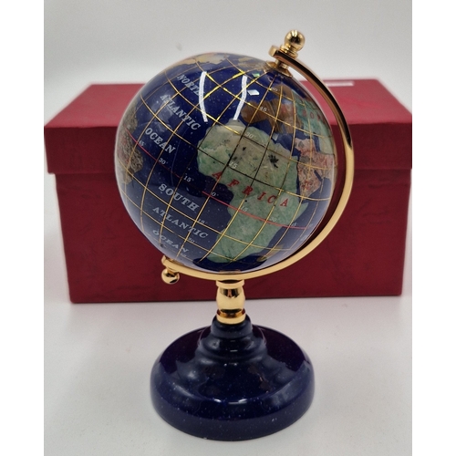 711 - GEMSTONE 16cm DESK GLOBE (Boxed)