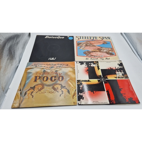 109 - ROCK VINYL LPS (4)
STATUS QUO HELLO! STEELEYE SPAN ALL AROUND MY HAT + INSERT. POCO THE VERY BEST OF... 