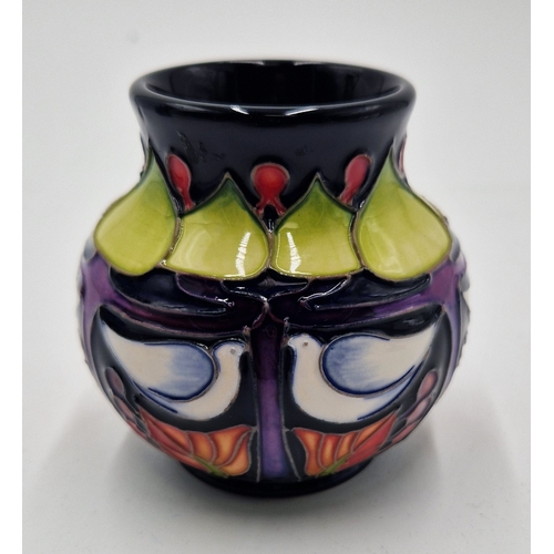 120 - MOORCROFT 8.00cm x 8.00cm x 8.00cm VASE (Shape No 914/3) 