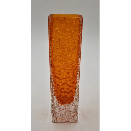 126 - WHITEFRIARS BAXTER TANGERINE 17cm VASE