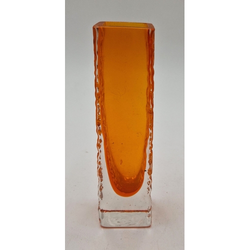 126 - WHITEFRIARS BAXTER TANGERINE 17cm VASE