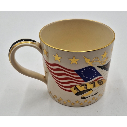 161 - WEDGWOOD CHINA Large MUG Made to Commemorate AMERICAN BICENTENNIAL Designed By Richard Guyatt