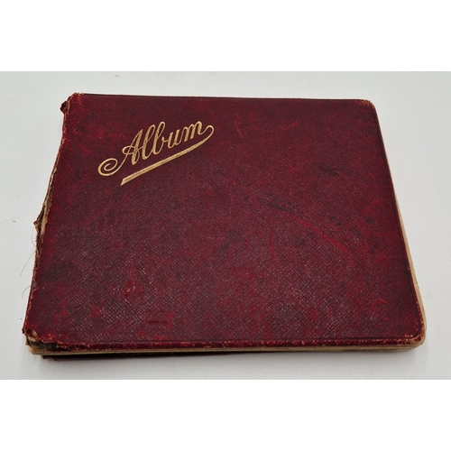 88 - LEATHER ALBUM With SKETCHES INSIDE Signed c1910/20