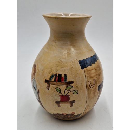 1 - BURSLEM POTTERY 17.5cm 