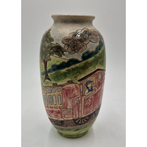 2 - BURSLEM POTTERY 21cm 