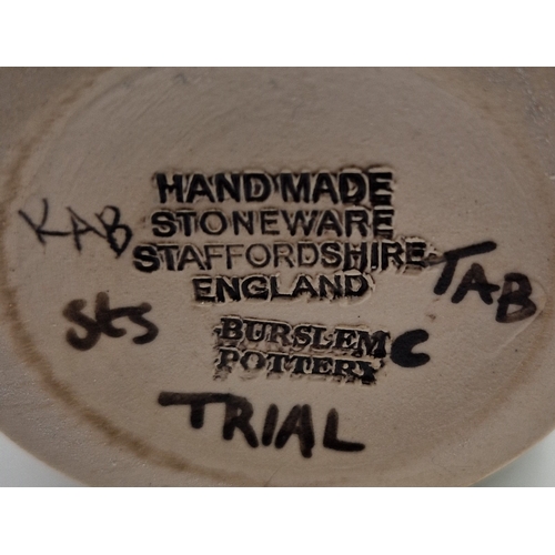 2 - BURSLEM POTTERY 21cm 