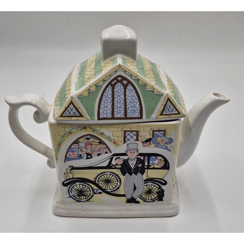 28 - WADE CHINA TEAPOT ' THE WEDDING' FROM THE VILLAGE EVENTS COLLECTION