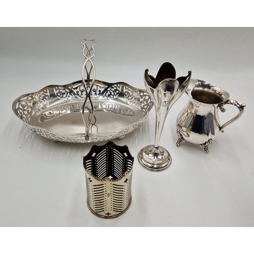 117 - SILVER PLATED ITEMS (4)