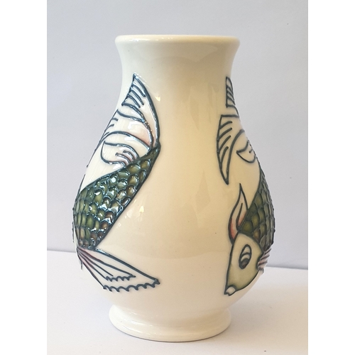 130 - MOORCROFT 10.00cm x 7.00cm x 7.00cm VASE (Shape No 7/3) 