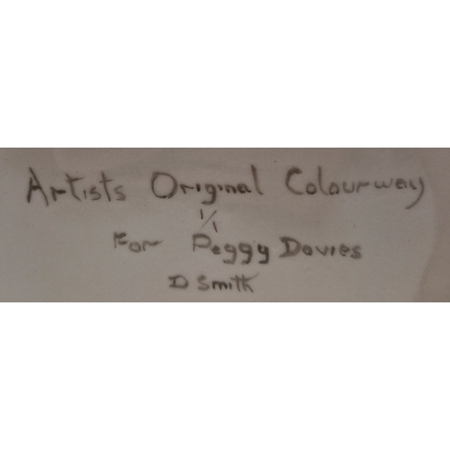 1047 - PEGGY DAVIES STUDIO'S ____cm EROTIC CHARACTER FIGURINE (Artist Original One Off Unique Colourway By ... 