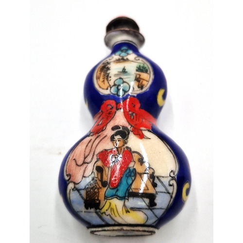 1066 - CHINESE ENAMEL SNUFF BOTTLE