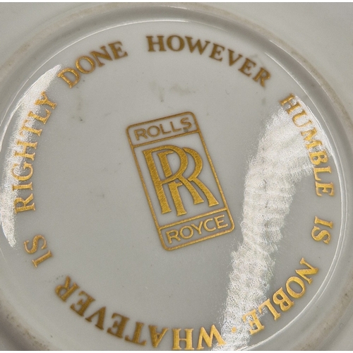 46 - CHINA 12cm Dia ROLLS ROYCE PIN TRAYS (2)