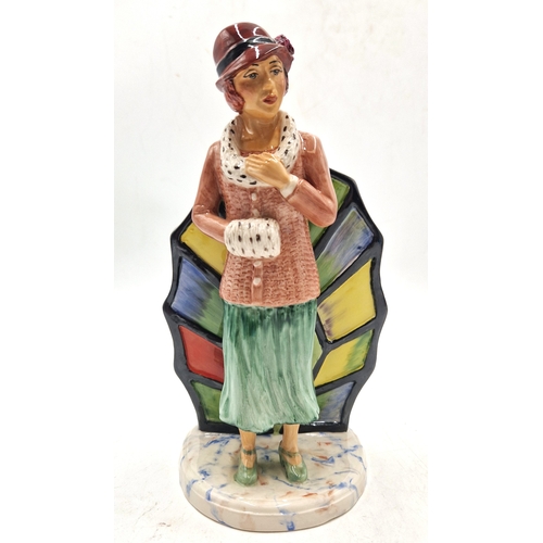 942 - PEGGY DAVIES STUDIO'S 21.5cm ART DECO CHARACTER FIGURINE  (Artist's Pattern Piece )  (Extremely Rare... 