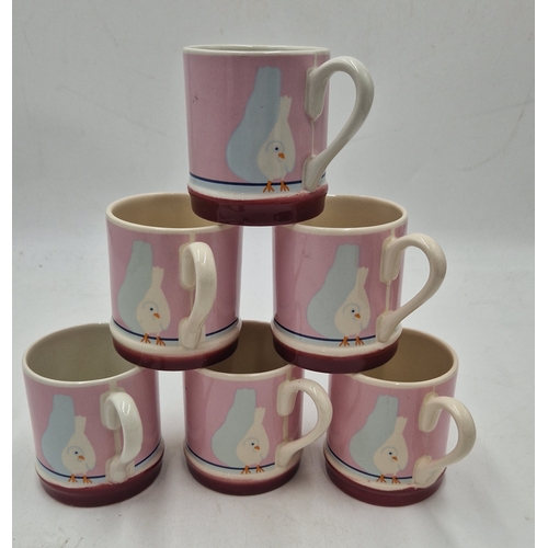 104 - CARLTON WARE POTTERY LUSTRE WARE MUGS (6)