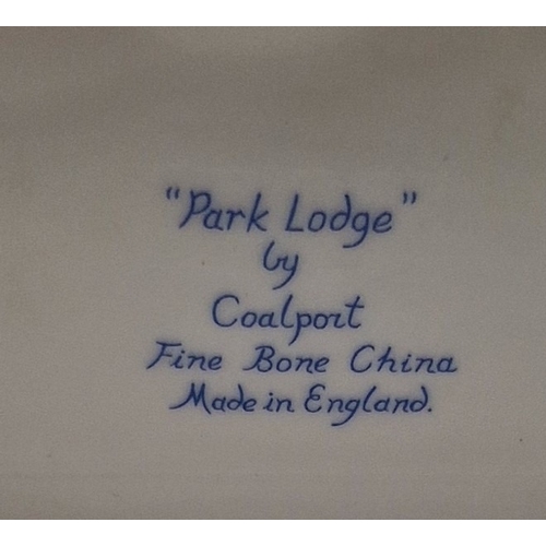 114 - COALPORT CHINA 12.1cm MODEL OF A COTTAGE 