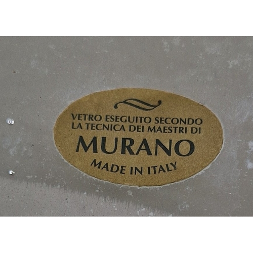35 - MURANO GLASS Extra Large 40cm x 17cm Dia FOOTED BOWL/CENTRE PIECE. (Original Label Attached)
(Please... 
