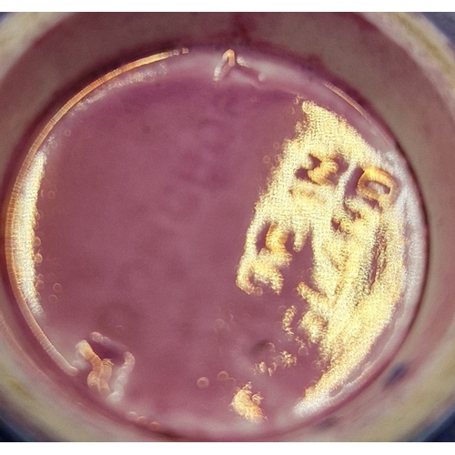 483 - MOORCROFT Miniature 5cm Dia POWDER BLUE LUSTRE BOWL