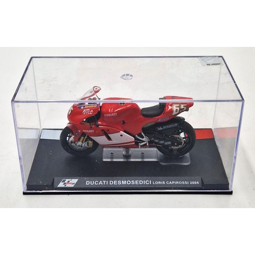 137D - DIE CAST COLLECTORS MODEL OF A DUCATI DESMOSEDICI (Loris Capirossi) 2004 (Original Hard Plastic Disp... 