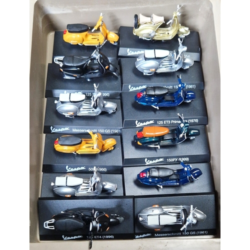 144 - MAISTO DIE CAST COLLECTORS MODELS OF VESPA SCOOTERS (Qty Of)(Please Note This Lot WILL NOT BE PACKED... 