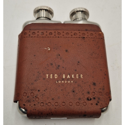 390 - TED BAKER Of LONDON FLASKS (2) IN LEATHER CASE
(Ted Baker is a British clothing brand founded in 198... 