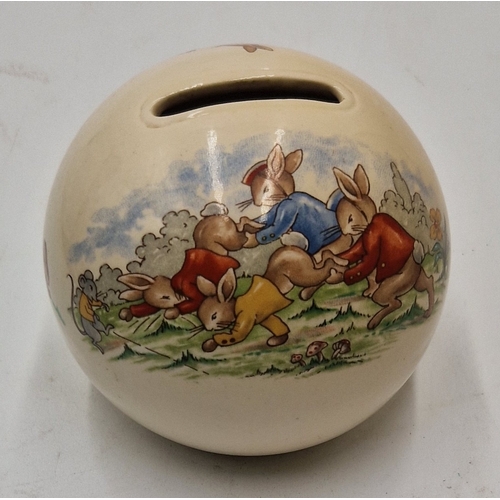 415 - ROYAL DOULTON CHINA BUNNYKINS MONEY BOX