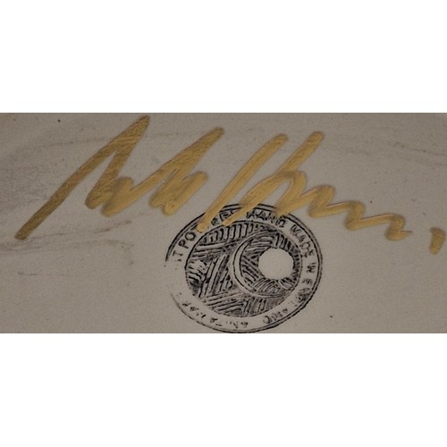 500 - ANITA HARRIS ART POTTERY Large 25cm VASE IN THE SCREAM DESIGN FROM THE HALLOWEEN COLLECTION ('Be afr... 