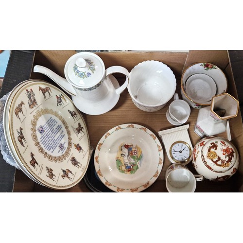197 - BOX OF CERAMIC ITEMS Inc AYNSLEY, DOULTON, WEDGWOOD , Etc (Please Note This Lot WILL NOT BE PACKED O... 