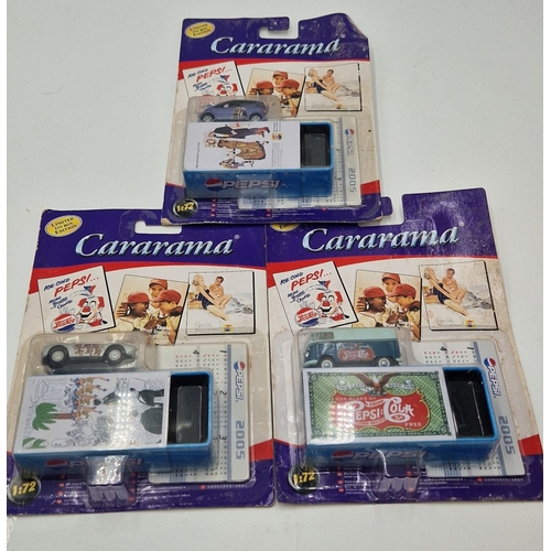 206 - CARARAMA NOVELTY PEPSI ADVERTISING VEHICLES (12) (As New , Original Packing)
