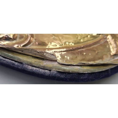 207 - SILVER LEAF (925) COVERED Large 24cm x 19cm PICTURE FRAME