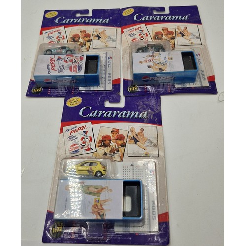 206 - CARARAMA NOVELTY PEPSI ADVERTISING VEHICLES (12) (As New , Original Packing)