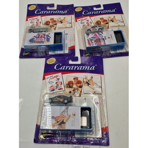 206 - CARARAMA NOVELTY PEPSI ADVERTISING VEHICLES (12) (As New , Original Packing)