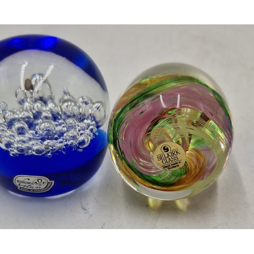 25 - SELKIRK And BOHEMIAN GLASS PAPERWEIGHTS (3)
(Set up by Peter Holmes and Ron Hutchison in 1977. Peter... 