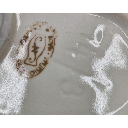 26 - SZIELER PORCELAIN MONEY BOX FASHIONED AS A SPOTTED PIG.
(Joseph Szeiler was a Hungarian potter who e... 