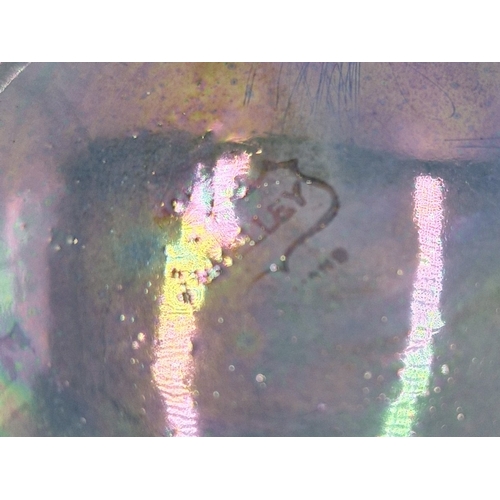 56 - SHELLEY LUSTRE WARE 10cm BLUE VASE.
(Shelley Potteries, originally known as Wileman & Co., has a ric... 