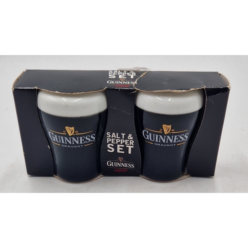 283 - GUINNESS ADVERTISING SALT And PEPPER POTS (As New,Original Box)