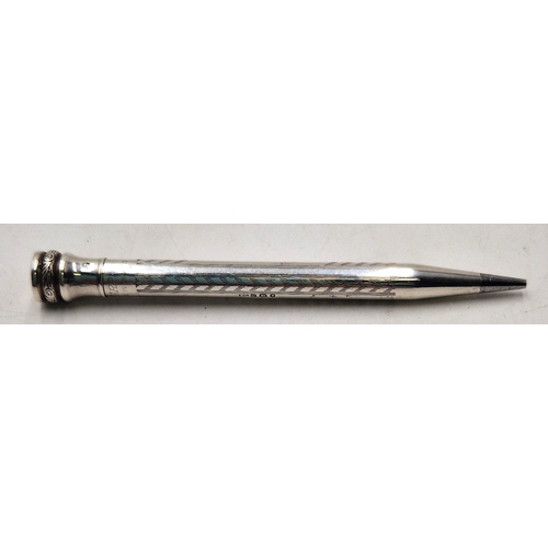 278 - STERLING SILVER (Hallmarked) EVERSHARP MECHANICAL PENCIL.
(Eversharp was established by Charles Rood... 