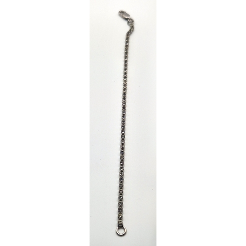 267 - SILVER (925) TENNIS BRACELET (Total Weight 3.6 Grams)