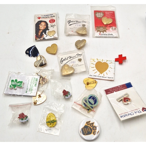 250 - CHARITY PINS & BADGES (Qty Of) Inc THE VARIETY CLUB , CANCER , Etc
