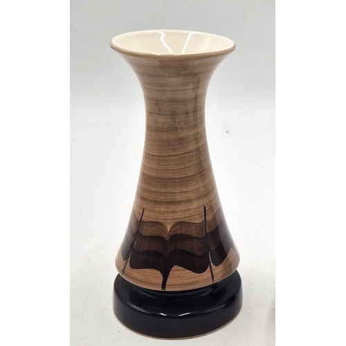 252 - JERSEY POTTERY FLARED VASE Plus A POOLE POTTERY MODEL OF AN OTTER With A FISH