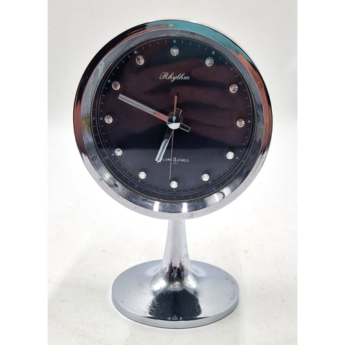 259 - RHYTHM SPACE AGE 18cm ALARM CLOCK c1970s
(Rhythm Co., Ltd. has a rich history in the clock industry,... 