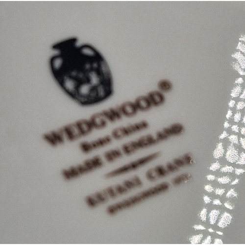 357 - WEDGWOOD CHINA 27cm Dia DINNER PLATES (2) IN THE KUTANI CRANE DESIGN