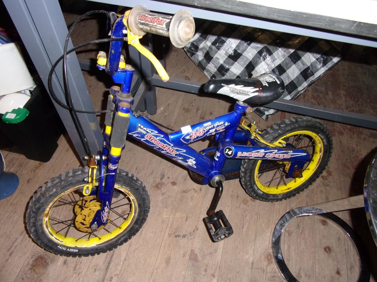 A child s Street Fox BMX bike