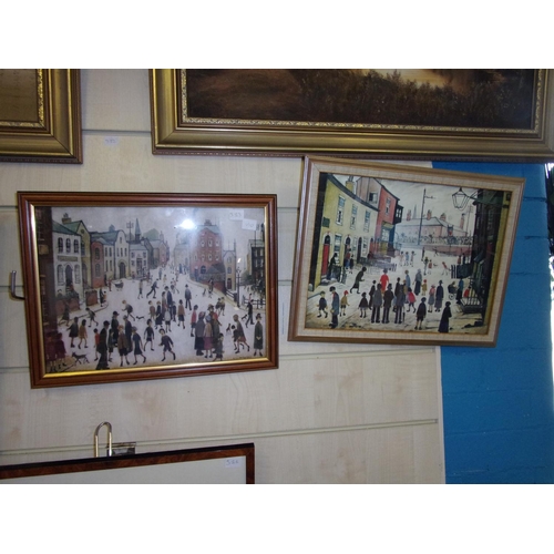 313 - Two framed L.S Lowry prints