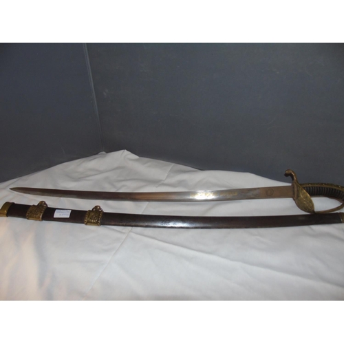 72 - A WW2 period French Gendarmerie Royale sword & scabbard