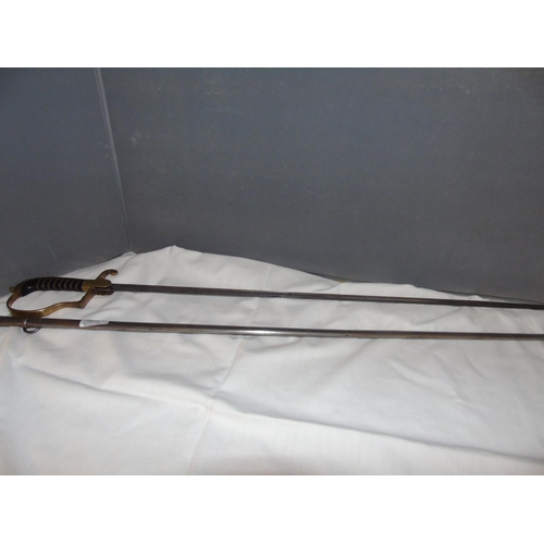 81 - An Imperial German Fusiliers sword & scabbard