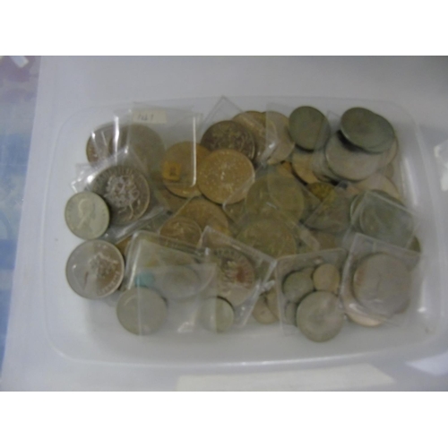 88 - A tub full of old British coins etc.