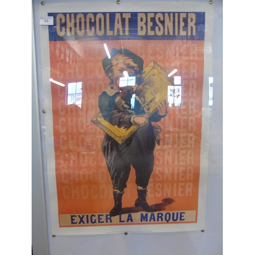 63 - A vintage style French advertising poster