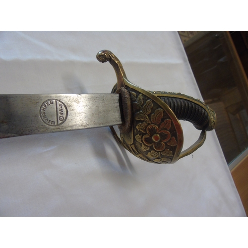 72 - A WW2 period French Gendarmerie Royale sword & scabbard