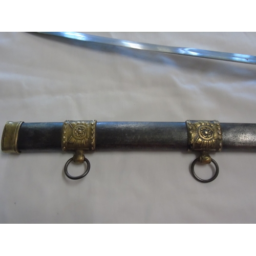 72 - A WW2 period French Gendarmerie Royale sword & scabbard