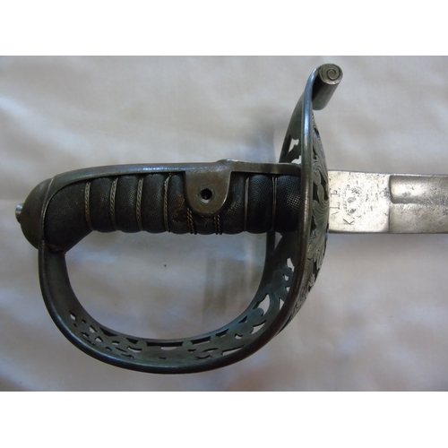 76 - A Swiss Officers cavalry sword circa 1820